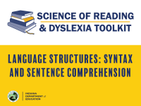 Language Structures: Syntax and Sentence Comprehension
