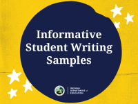 ILEARN Informative Student Writing Samples