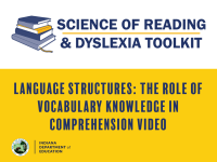Language Structures: The Role of Vocabulary Knowledge in Comprehension Video