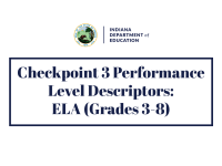 Checkpoint 3 PLD Map: ELA Grades 3-8