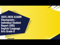 2025-2026 ILEARN Checkpoint ELA Grade 8 ISR Example