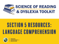 Section 5 Resources: Language Comprehension