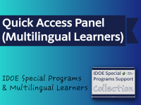 Quick Access Panel (Multilingual Learners)