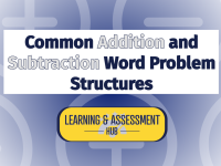 Common Addition and Subtraction Word Problem Structures
