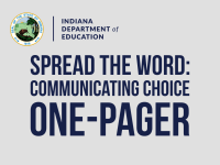 Spread the Word: Communicating Choice - One Pager
