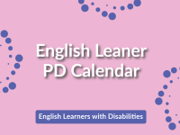 English Leaner PD Calendar