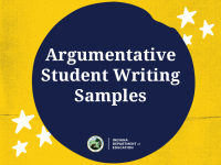 ILEARN Argumentative Student Writing Samples