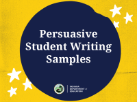 ILEARN Persuasive Student Writing Samples